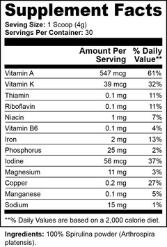 Organic Spirulina Powder