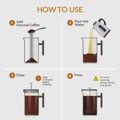 Effortless Brew Press Coffee Maker